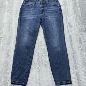 Judy Blue‎ Jeans 13/31 Relaxed Fit Bleach Splattered Mineral Wash Stretch Denim